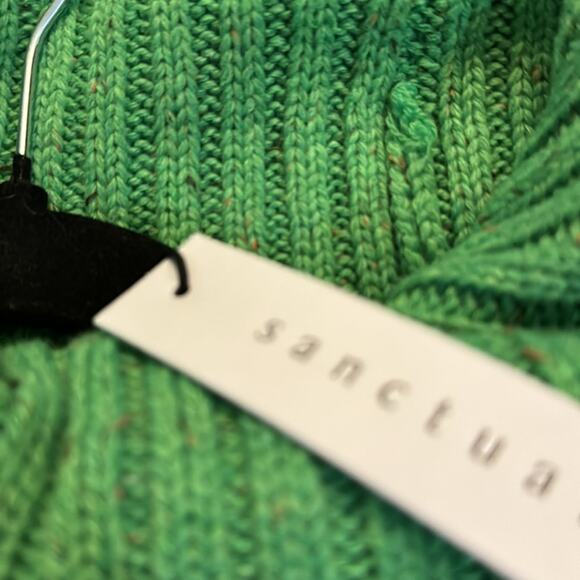 Sanctuary Mod Cable Sweater - Electric Green Size L - Picture 8 of 8